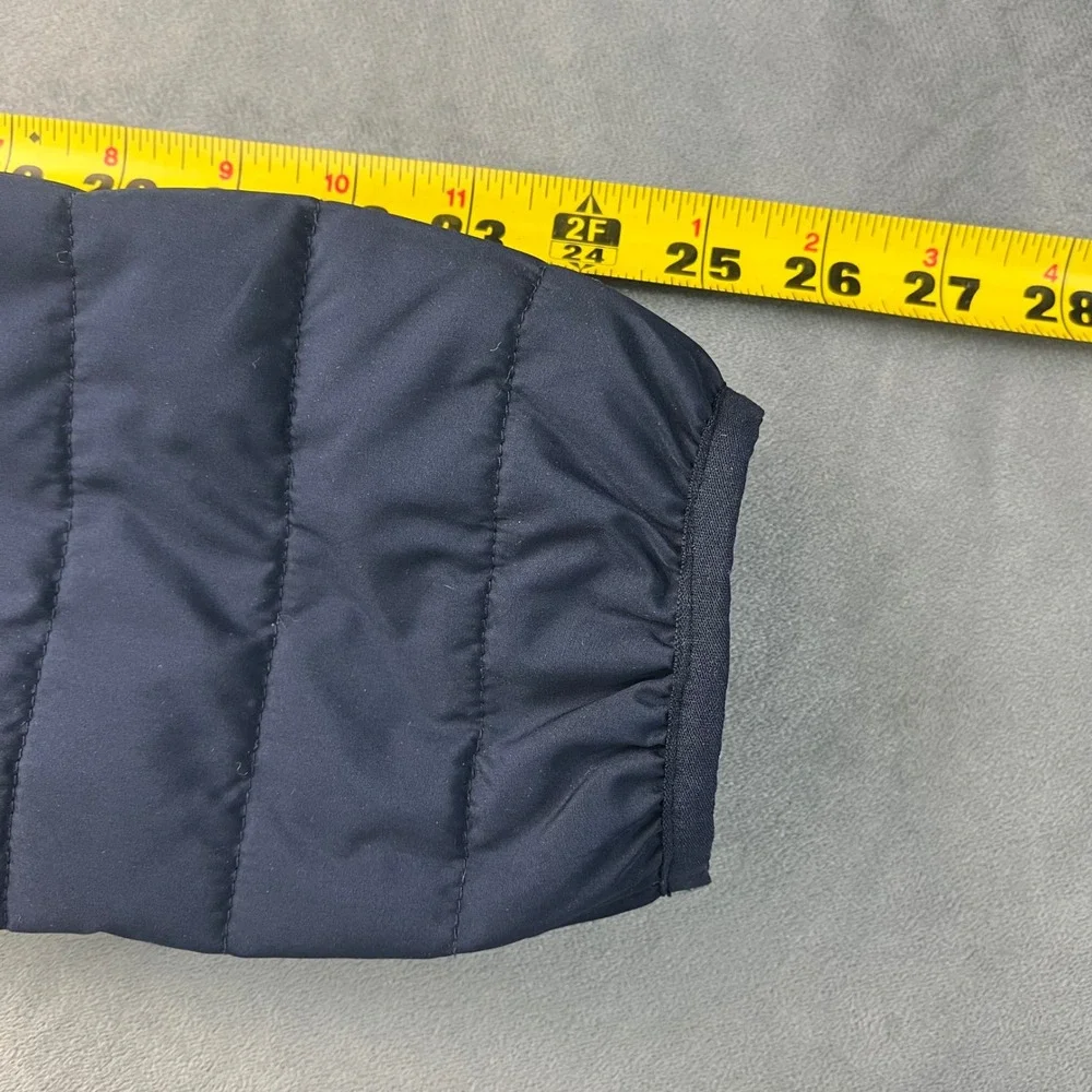 GAP Cold‎ Control Puffer Jacket Men's Size Small Navy Yellow Water Resistant